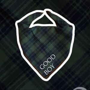 NWT Wool + Pepper Co. Good Boy Reversible Flannel Bandana